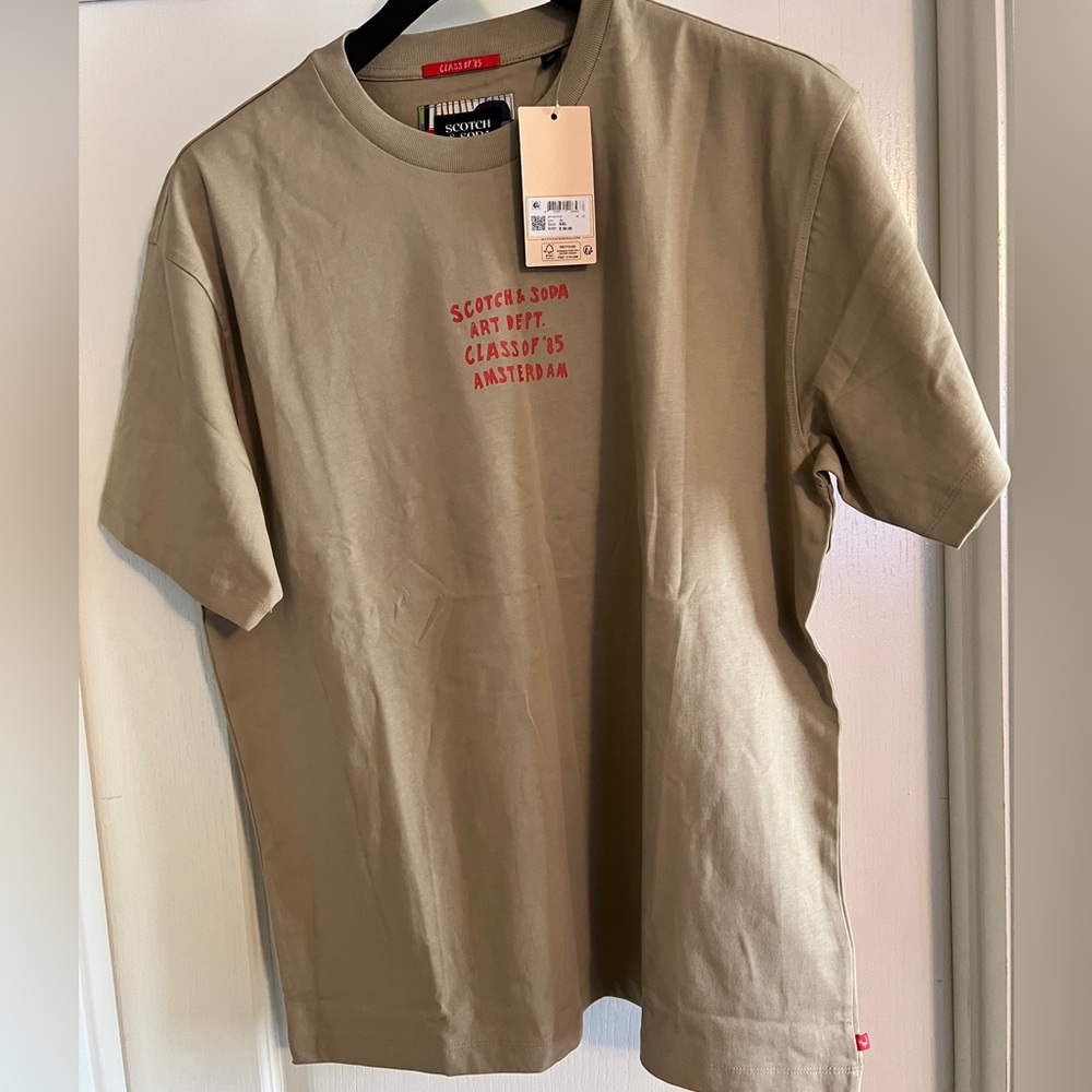 Scotch & Soda Men's Tan T-Shirt size XXL
